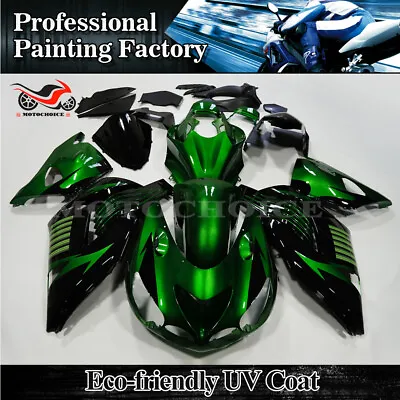 Metallic Green Fairing Kit For Kawasaki Ninja ZX14 ZX14R 2006-2011 ABS Bodywork • $512.05