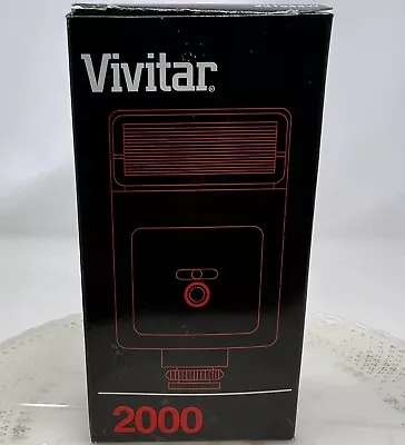 Vivitar V2000 Shoe Mount Flash Open Box! • $7.49