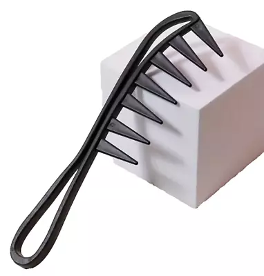 Barber Wide Shark Toothed Rake Hollow Comb-Thick & Afro Hairdressing Hairstyling • £2.89