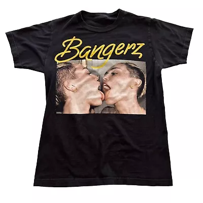Miley Cyrus Bangerz Tour 2014 Kissing Graphic Shirt Streetwear Skater Men's S • $15
