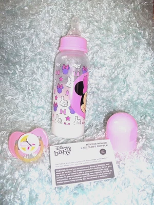 £17.52 • Buy Reborn Fake Milk Bottle~9oz. ~ DISNEY MINNIE ~and  Glow In The Dark  Pacifier!
