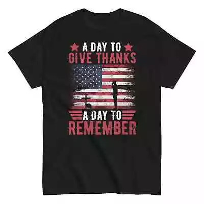 A Day To Give Thanks A Day To Remember Men's T-Shirt Veterans Memorial Day • $22.99