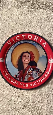 VICTORIA BEER BEAUTIFUL LADY WITH SOMBRERO 4-1/4  MINI TIP TRAY (10 $La Unidad ) • $10