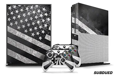 Designer Skin For XBOX ONE S 1S Gaming Console+2 Controller Sticker Decal SUBDUE • $26.40