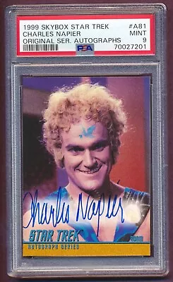 1999 Star Trek Original Series #a81 Charles Napier As Adam Autograph Psa 9 • £142.44