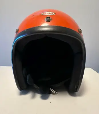BELL R-T Helmet Orange M Size Vintage 70’s Difficult To Obtain • $500