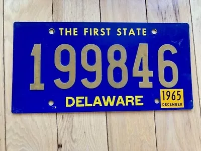 1965 Delaware License Plate • $49.99