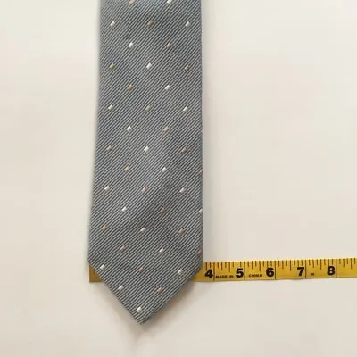 Pal Zileri Tie Light Blue Gray Made In Italy 56% Cotton 44% Silk Necktie Pa0062 • $23.99