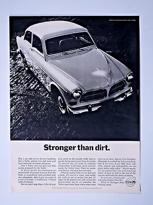 1967 Volvo Stronger Than Dirt Vintage Original Print Ad 8.5 X 11  • $7.95