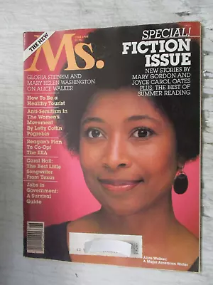 Ms. Magazine June 1982 Alice Walker Carol Hall Texas Songwriter Women's Feminism • $18.95