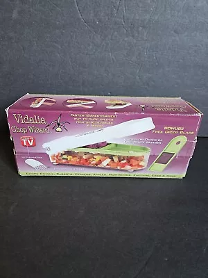 Vidalia Chop Wizard  Set Of Two Blades Lid And Cleaning Tool • $10.95