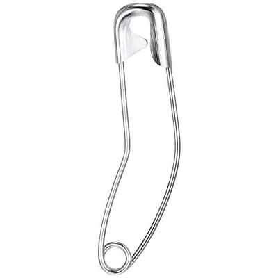 TSHD 100 Pack Curved Safety Pins 1.5 Inch Size 2 For Quilting Sewing，Basting • $9.99