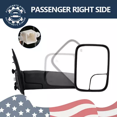 Passenger Side Power Heated Tow Mirror For 02-08 Dodge Ram 1500 /03-09 2500 3500 • $56.59