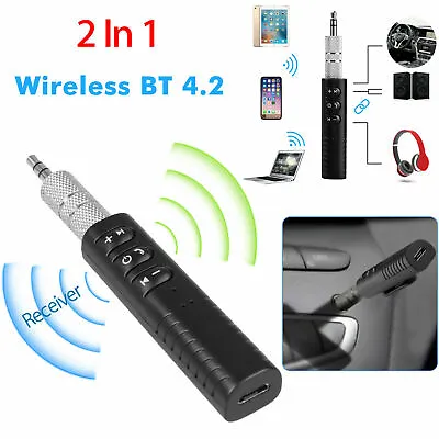 3.5mm Wireless Bluetooth Receiver AUX Audio Stereo Music Hands Free Car Adapter1 • $2.44