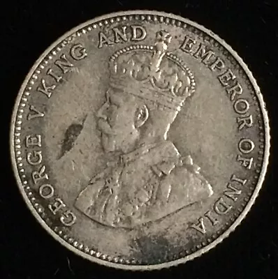 1927 Straits Settlement 10 Cents Silver Coin George V King And Emperor • $7.95