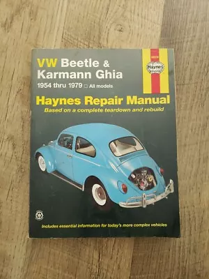 Repair Manual  Haynes 96008 For Volkswagen Beetle And Karmann Ghia 1954 - 1979 • $13.99