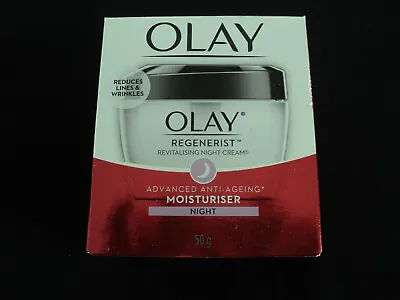 $27 • Buy Olay Regenerist Revitalising Night Cream Advanced 50g Moisturiser FREE POSTAGE.