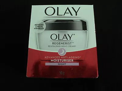 Olay Regenerist Revitalising Night Cream Advanced 50g Moisturiser FREE POSTAGE. • $27