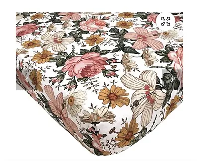 Mini Scout Vintage Floral Crib Sheet • $12.95