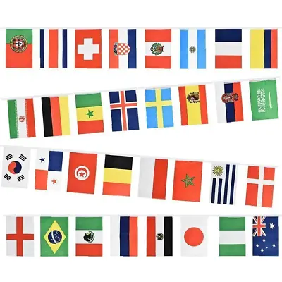 Job Lot 12 Sets 32 Countries International String Flags Bunting Banner 9m • £9.99