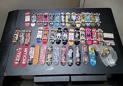 Huge Tech Deck Lot Modern And Retro / Orig 40 Boards + Stickers And Extra Parts • $95