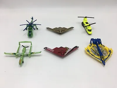 Lot Of 6 Skybusters Matchbox - Airplanes Jets Helicopters (2001 - 2012) • $24.95