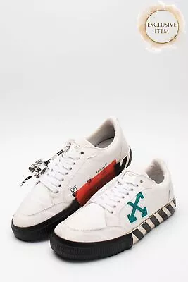 RRP €295 OFF-WHITE C/o VIRGIL ABLOH Canvas Sneakers US10 UK9 EU43 Arrow Logo • $2.49