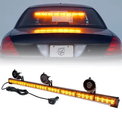 35.5 In LED Strobe Light Bar Amber Windshield Emergency Warning Traffic Advisor • $61.59