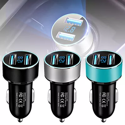 12V Dual 3.1A USB Car Charger 2 Port Adapter LED Cigarette Socket Fast ChargiM1 • $8.96