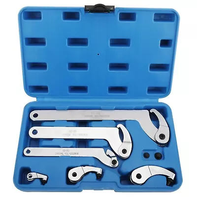 8Pcs Adjustable Hook Pin Spanner Wrench Tool Set Locking Nut Wrench 35mm-120mm • $46.99