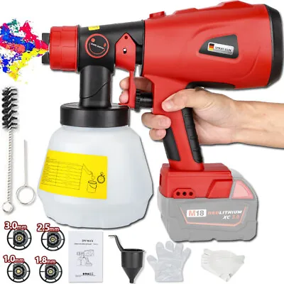 High Pressure Cordless Paint Sprayer Electric HVLP Spray Gun For Mil-waukee 18V • $70.58