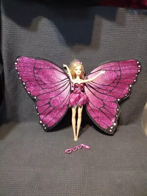 Barbie Doll Mariposa Magic Wings Doll 2008 • $29.99