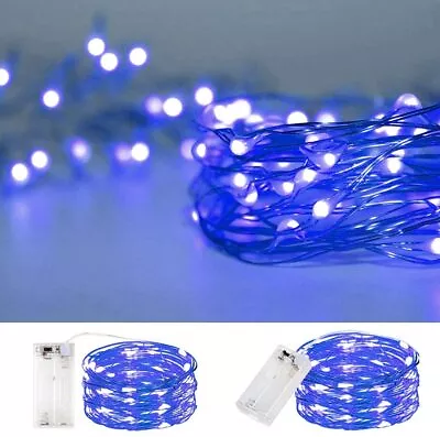 50-100 LEDs Battery Operated Mini LED Copper Wire String Fairy Lights W/ Remote • $7.59