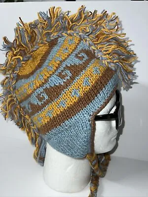 Mohawk Handmade Indian Peruvian Knitting Hat  • $12.50