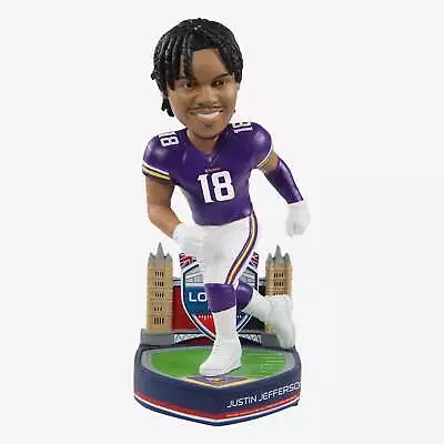 Justin Jefferson Minnesota Vikings 2022 International Game Bobblehead NFL • $124.99