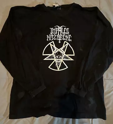 IMPALED NAZARENE Logo Long Sleeve • Vintage 90s Fan Club • Mayhem Black Metal • $10