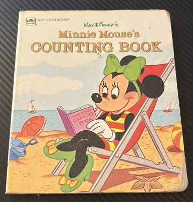 Vintage 1984 Walt Disney’s Minnie Mouse’s Counting Book 6091-1 Golden Books • $28