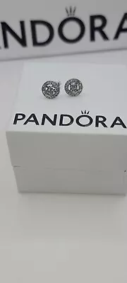 💎 Authentic Pandora Sterling Silver 925 Vintage Circle Stud Earrings  • $30.99