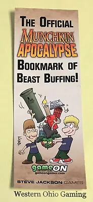 Munchkin Apocalypse Bookmark Of Beast Buffing USED Steve Jackson Games • $8.98