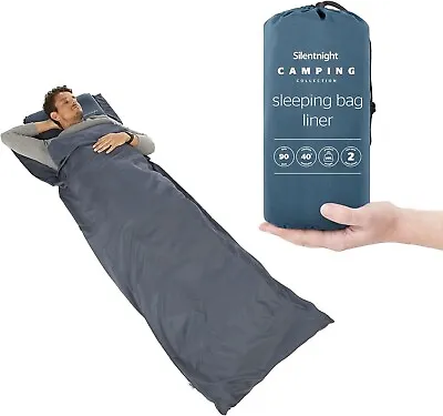 Silentnight Sleeping Bag Liner Double Thermal Warm Lightweight Portable Camping • £10