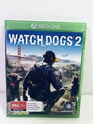 Watch Dogs 2 Game Microsoft Xbox One MA15+ Mint Disc Free Post • $12.85