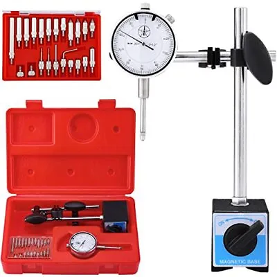 Dial Indicator With Magnetic Base 01.0  Tester Gage Dial Test Indicator 0.001  P • $54.50