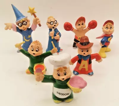 Lot Of 7 Vintage 1983 Alvin And The Chipmunks Mini Figures Toys Bagdasarian Prod • $23.99