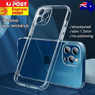 Clear Shockproof Bumper Back Cover Case IPhone 14 13 12 11 Pro XS MAX X XR 8 7 6 • $5.80