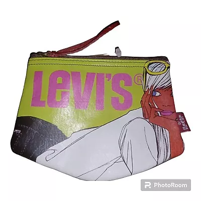 Levi's Change Purse Woman Green Genuine Leather • £28.94