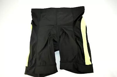 Canari Men's Cycling Shorts Black/Neon Gel Padded Bike Shorts Size 2XL • $19.49