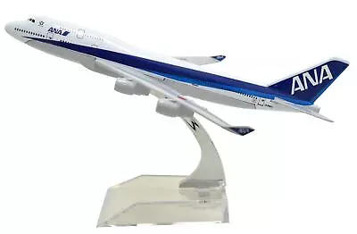Tang Dynasty 1/400 16cm ANA ANA Boeing B747-400 Alloy Airplane Plain Model Toy • $47.38