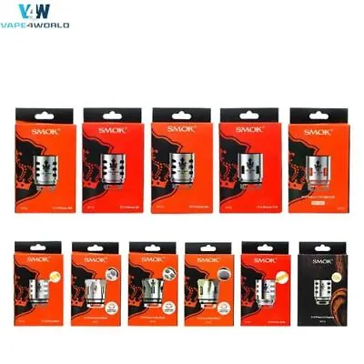 SMOK TFV12 PRINCE Q4 M4 X6 T10 Dual Mesh Triple Max Strip X2 Clapton - All Coils • £7.29