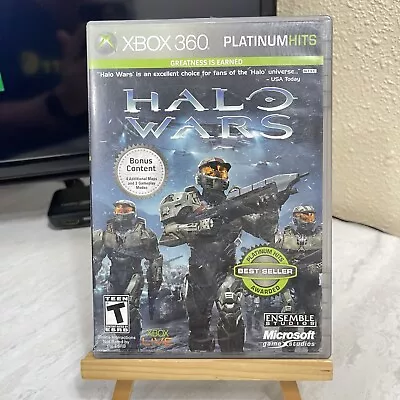 Halo Wars Microsoft Xbox 360 Platinum Hits Cleaned/Tested. FREE SHIPPING!!! • $10.99