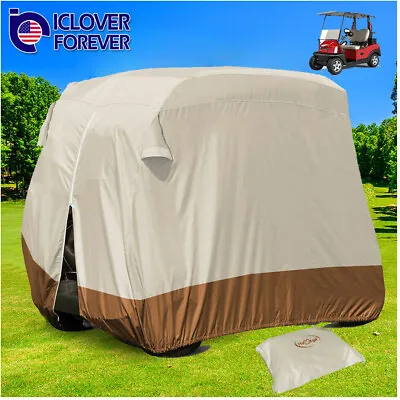 Waterproof Golf Cart Cover 4 Passengers Rain Storage For EZ GO Club Car Yamaha • $44.99